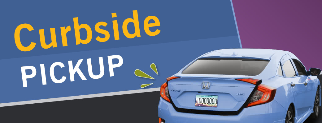Curbside Pickup logo with an image of a car