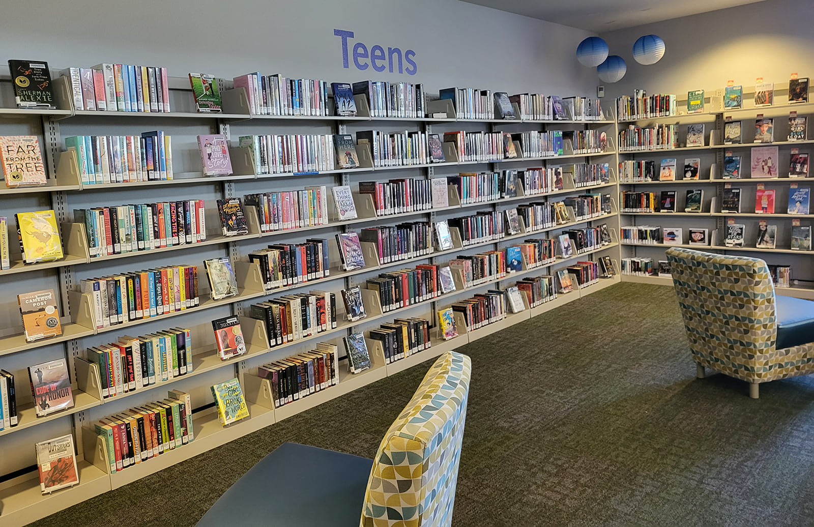 Photo of the teen area