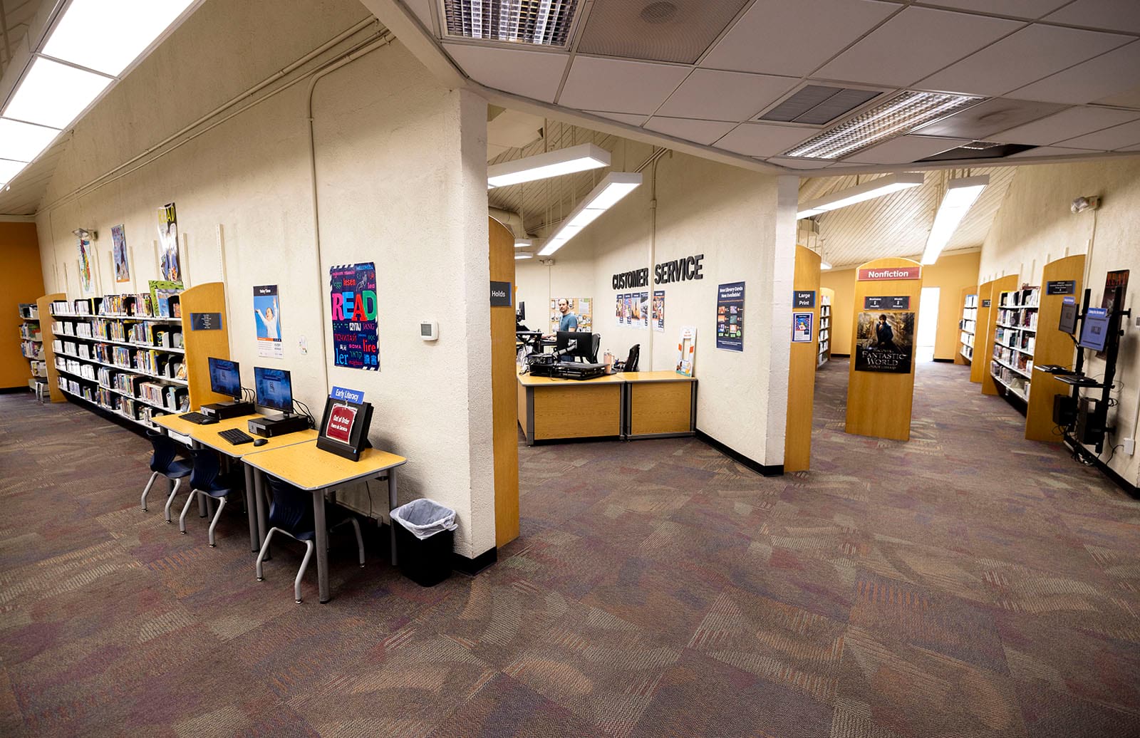 Photo from the entrance of the Litchfield Park Library